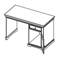 Kidsmill Chateau Kinderkamer Wit | Bed 90 x 200 cm + Bureau Outlet