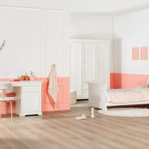 Kidsmill Chateau Kinderkamer Wit | Bed 90 x 200 cm + Bureau Outlet
