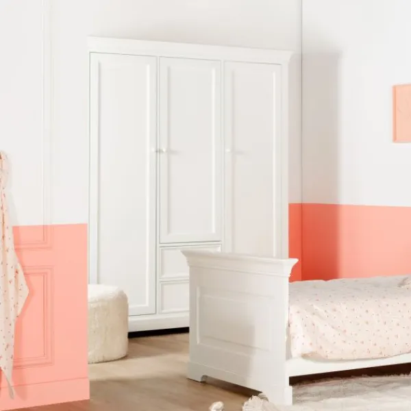 Kidsmill Chateau Kinderkamer Wit | Bed 90 x 200 cm + Bureau Outlet