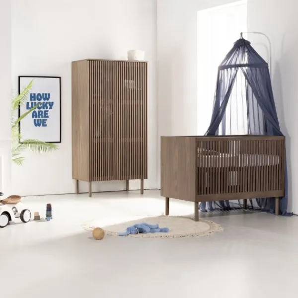 Kidsmill Dai Ledikant 60 x 120 cm - Walnoot Discount