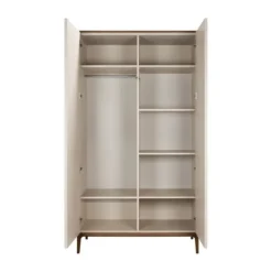 Kidsmill Intense Babykamer Oatmeal/Walnoot | Ledikant 60 x 120 cm + Commode Hot