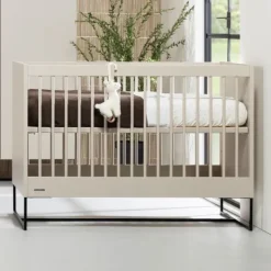 Kidsmill Intense II Babybed Mat Oatmeal - Zwart - 60 x 120 cm New