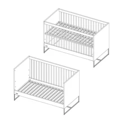 Kidsmill Intense II Babybed Mat Wit - Zwart - 70 x 140 cm Online