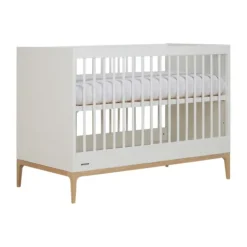 Kidsmill Intense II Babykamer Mat Wit / Eiken | Ledikant 60 x 120 cm + Commode Hot