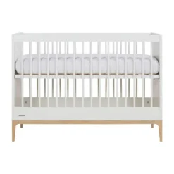 Kidsmill Intense II Babykamer Mat Wit / Eiken | Ledikant 60 x 120 cm + Commode Hot