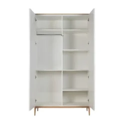 Kidsmill Intense II Babykamer Mat Wit / Eiken | Ledikant 60 x 120 cm + Commode Hot