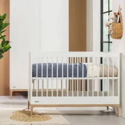 Kidsmill Intense II Babykamer Mat Wit / Eiken | Ledikant 60 x 120 cm + Commode Hot