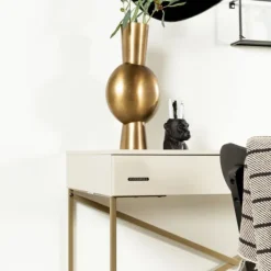 Kidsmill Intense II Bedbank 90 x 200 - Oatmeal / Patinated Brass Outlet