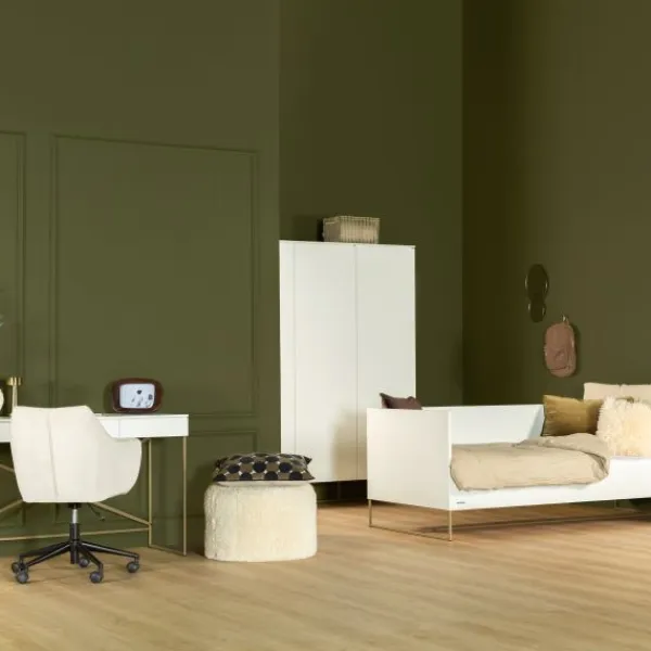 Kidsmill Intense II Bureau - Wit / Patinated Brass Clearance