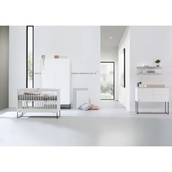 Kidsmill Intense II Commode 1D / 2L Mat - Zwart - Mat wit New