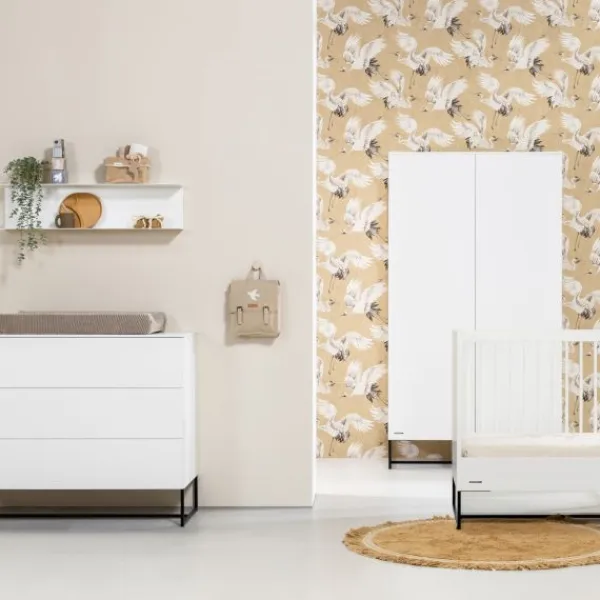 Kidsmill Intense II Commode 1D / 2L Mat - Zwart - Mat wit New