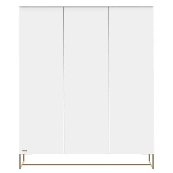 Kidsmill Intense II Kinderkamer Wit / Patinated Brass | Bedbank 90 x 200 cm + Bureau