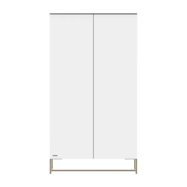 Kidsmill Intense II Kinderkamer Wit / Patinated Brass | Bedbank 90 x 200 cm + Bureau