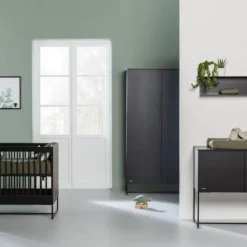 Kidsmill Intense II Kledingkast 2-Deurs Mat - - Marmer Zwart Clearance