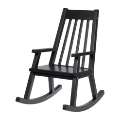 Kidsmill Junior Schommelstoel + Quilted Kussen - Zwart/Antra Hot