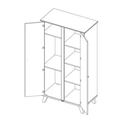 Kidsmill Lars Babykamer Wit / Naturel | Bed 60 x 120 cm + Commode Hot