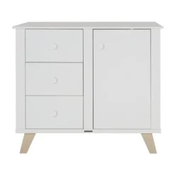 Kidsmill Lars Babykamer Wit / Naturel | Bed 60 x 120 cm + Commode Hot