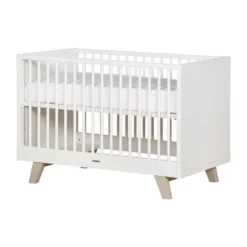 Kidsmill Lars Babykamer Wit / Naturel | Bed 60 x 120 cm + Commode Hot