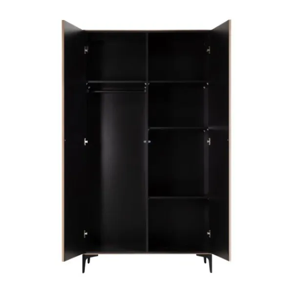 Kidsmill Levi Babykamer Incl. Rechte Potenset Walnoot | Ledikant 60 x 120 cm + Commode Discount