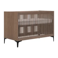 Kidsmill Levi Babykamer Incl. Rechte Potenset Walnoot | Ledikant 60 x 120 cm + Commode Discount