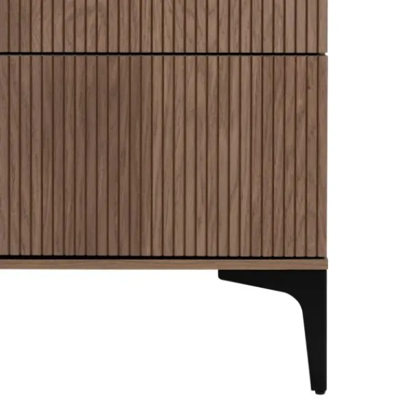 Kidsmill Levi Babykamer Incl. Rechte Potenset Walnoot | Ledikant 60 x 120 cm + Commode Discount