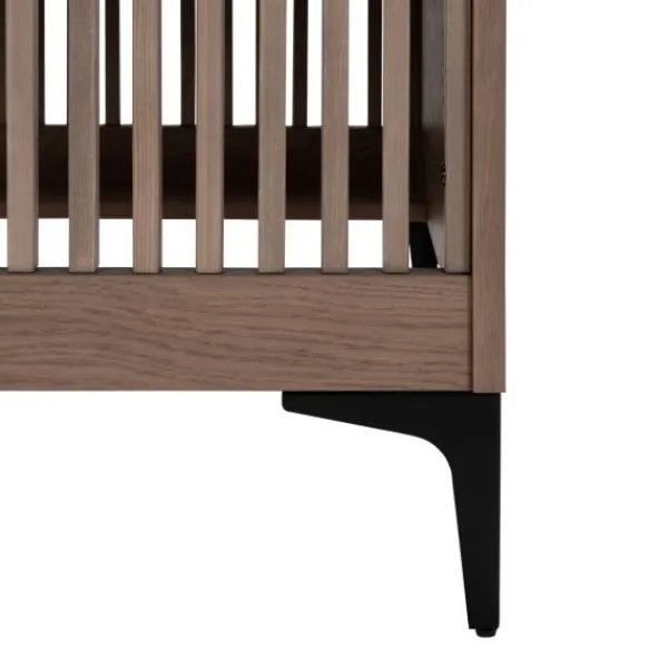 Kidsmill Levi Babykamer Incl. Rechte Potenset Walnoot | Ledikant 60 x 120 cm + Commode Discount