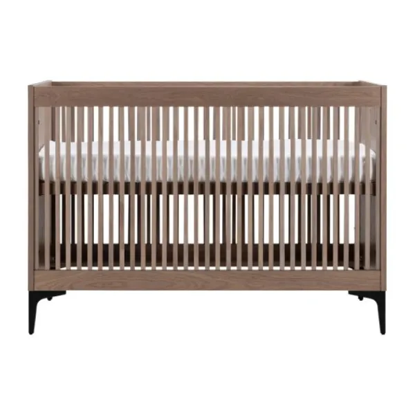 Kidsmill Levi Babykamer Incl. Rechte Potenset Walnoot | Ledikant 60 x 120 cm + Commode Discount