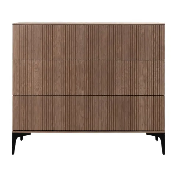 Kidsmill Levi Babykamer Incl. Rechte Potenset Walnoot | Ledikant 60 x 120 cm + Commode Discount