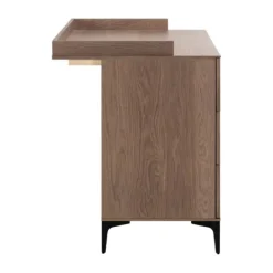 Kidsmill Levi Babykamer Incl. Rechte Potenset Walnoot | Ledikant 60 x 120 cm + Commode Discount