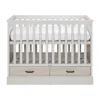 Kidsmill Newport Babykamer Incl. Zwarte Grepen - Oatmeal / Eiken | Ledikant 60 x 120 cm + Commode Outlet
