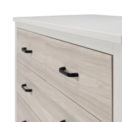 Kidsmill Newport Babykamer Incl. Zwarte Grepen - Oatmeal / Eiken | Ledikant 60 x 120 cm + Commode Outlet