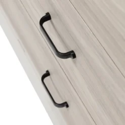 Kidsmill Newport Babykamer Incl. Zwarte Grepen - Oatmeal / Eiken | Ledikant 60 x 120 cm + Commode Outlet