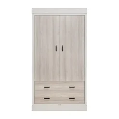 Kidsmill Newport Babykamer Incl. Zwarte Grepen - Oatmeal / Eiken | Ledikant 60 x 120 cm + Commode Outlet