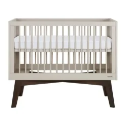 Kidsmill Sixties Babybed Oatmeal / Walnoot 60 x 120 cm New