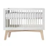 Kidsmill Sixties Babybed Wit Mat / Naturel 70 x 140 cm New