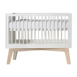 Kidsmill Sixties Babybed Wit Mat / Naturel 70 x 140 cm New