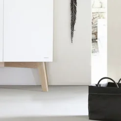 Kidsmill Sixties Babybed Wit Mat / Naturel 60 x 120 cm