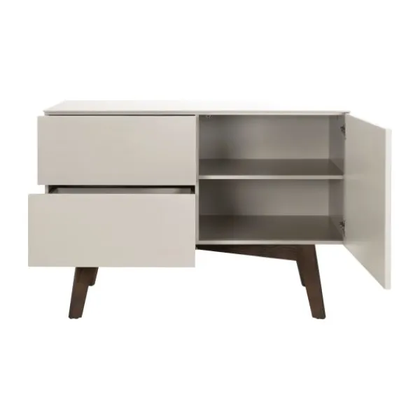 Kidsmill Sixties Babykamer Oatmeal / Walnoot | Bed 60 x 120 cm + Commode Sale