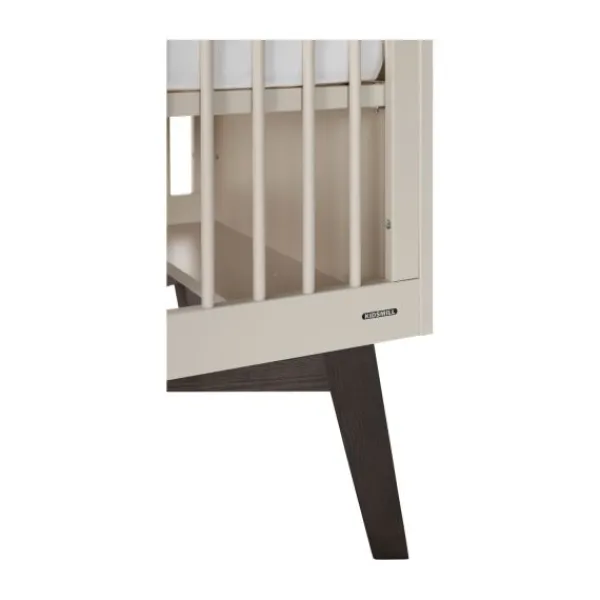 Kidsmill Sixties Babykamer Oatmeal / Walnoot | Bed 60 x 120 cm + Commode Sale