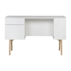 Kidsmill Sixties Bureau Wit Mat / Naturel Best