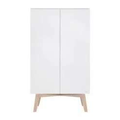 Kidsmill Sixties Kinderkamer Wit Mat / Naturel | Bed 90 x 200 + Bureau + Kast 2-Deurs New