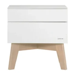 Kidsmill Sixties Kinderkamer Wit Mat / Naturel | Bed 90 x 200 + Bureau + Kast 2-Deurs New