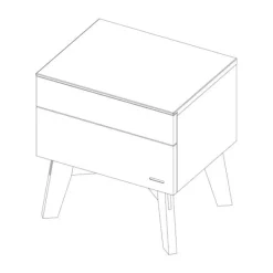 Kidsmill Sixties Kinderkamer Wit Mat / Naturel | Bed 90 x 200 + Bureau + Kast 2-Deurs New