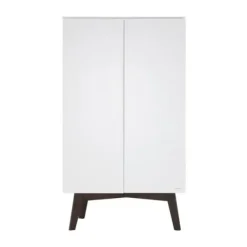 Kidsmill Sixties Kinderkamer Wit Mat / Walnoot | Bed 90 x 200 cm + Kast 2-Deurs Outlet