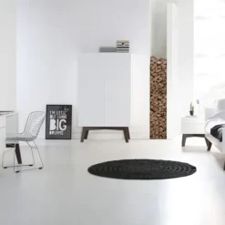 Kidsmill Sixties Kledingkast 3-deurs Wit Mat / Walnoot Sale