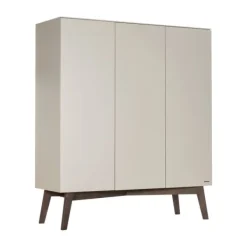 Europe Baby Kidsmill Sixties Kledingkast 3-deurs Oatmeal / Walnoot