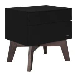 Kidsmill Sixties Nachtkastje Zwart Mat / Walnoot Hot