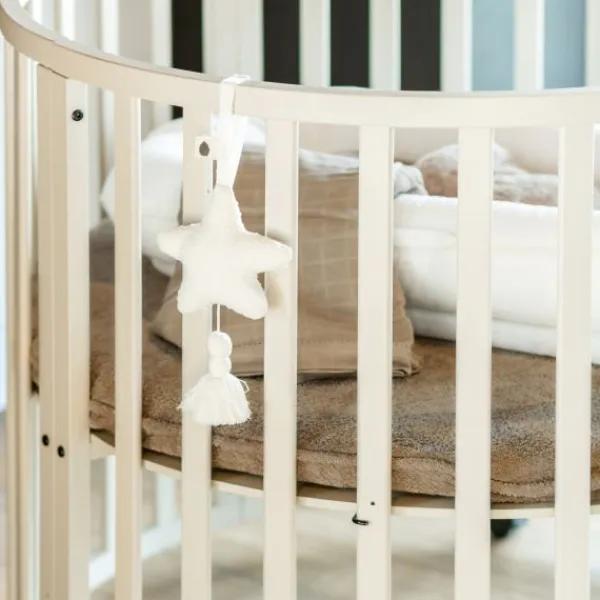 Kidsmill Soft Elegance II Boxmatras Hoes Rond Ø 90 cm - Iceblue New