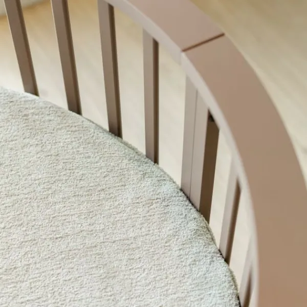 Kidsmill Soft Elegance II Boxmatras Hoes Rond Ø 90 cm - Iceblue New