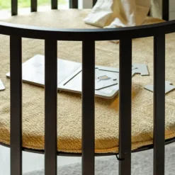 Kidsmill Soft Elegance II Boxmatras Hoes Rond Ø 90 cm - Iceblue New